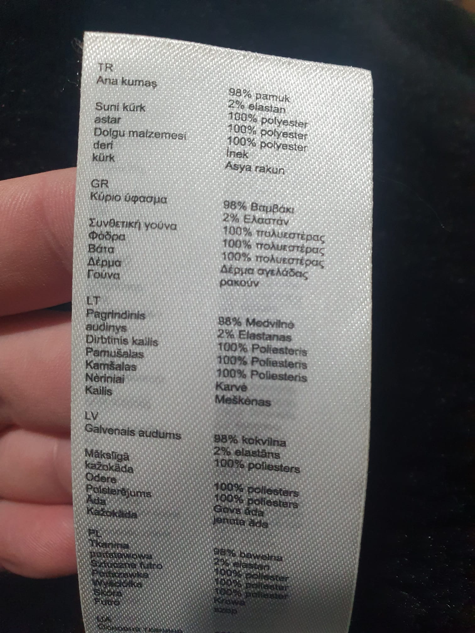 Parka Maje "GOBY"- Bleu Marine- Fourrure & Cuir- Taille 36