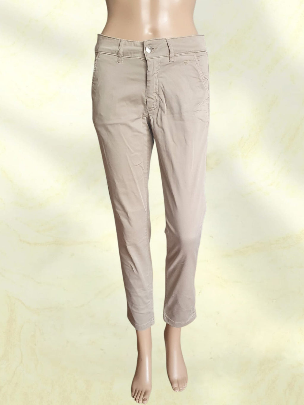 Pantalon Chino Femme Beige Taupe "Le Phare de la Baleine" - Taille 36