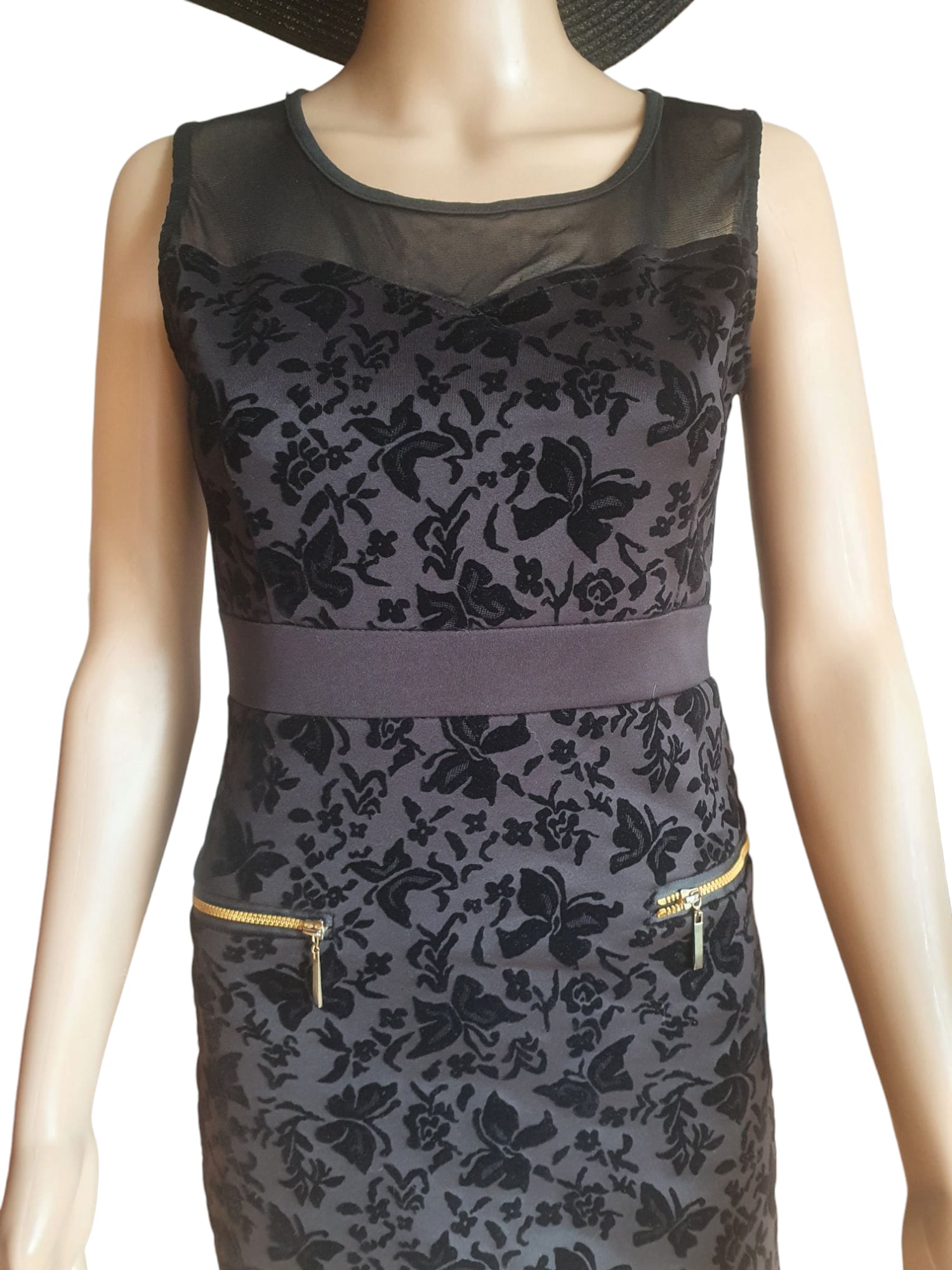🇮🇹 Petite Robe Noire de Soirée – Chic & Romantique – Made in Italy- Taille 38