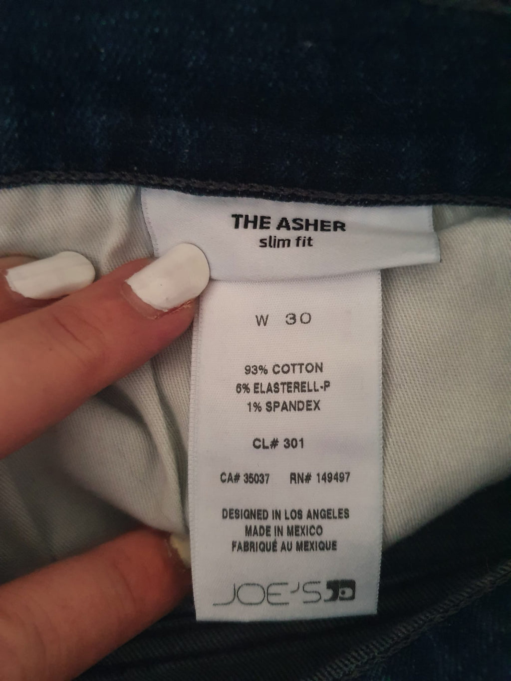 Jean Joe's Jeans "The Asher" Slim Fit - Bleu Brut Usé - Homme - W30 (Taille 40)