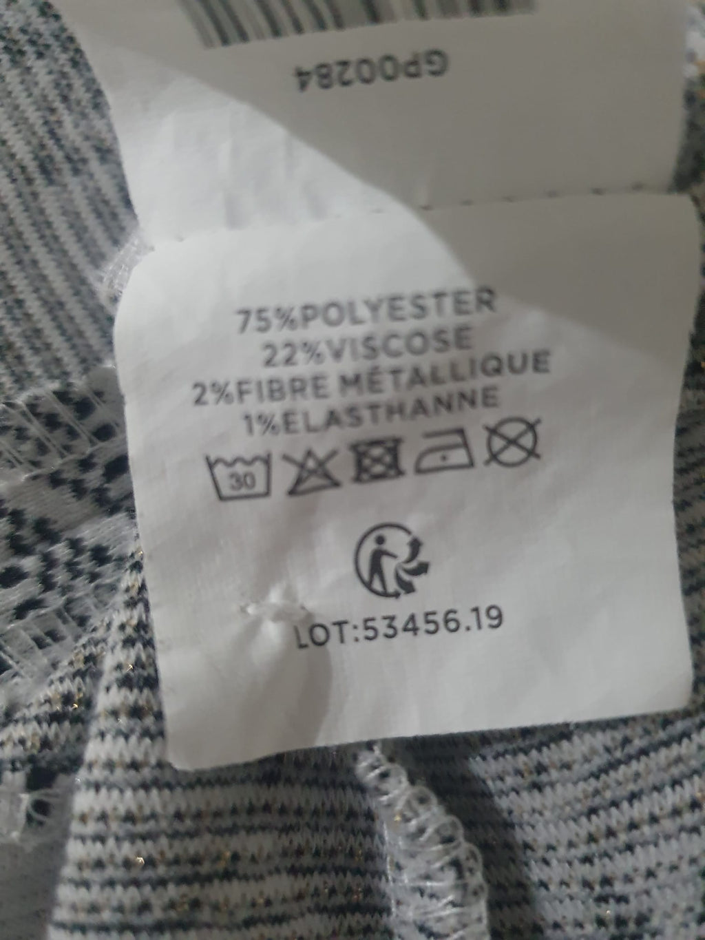 Robe Courte Imprimée Gerard Pasquier – Chic, Géométrique & Fils Métallisés T38