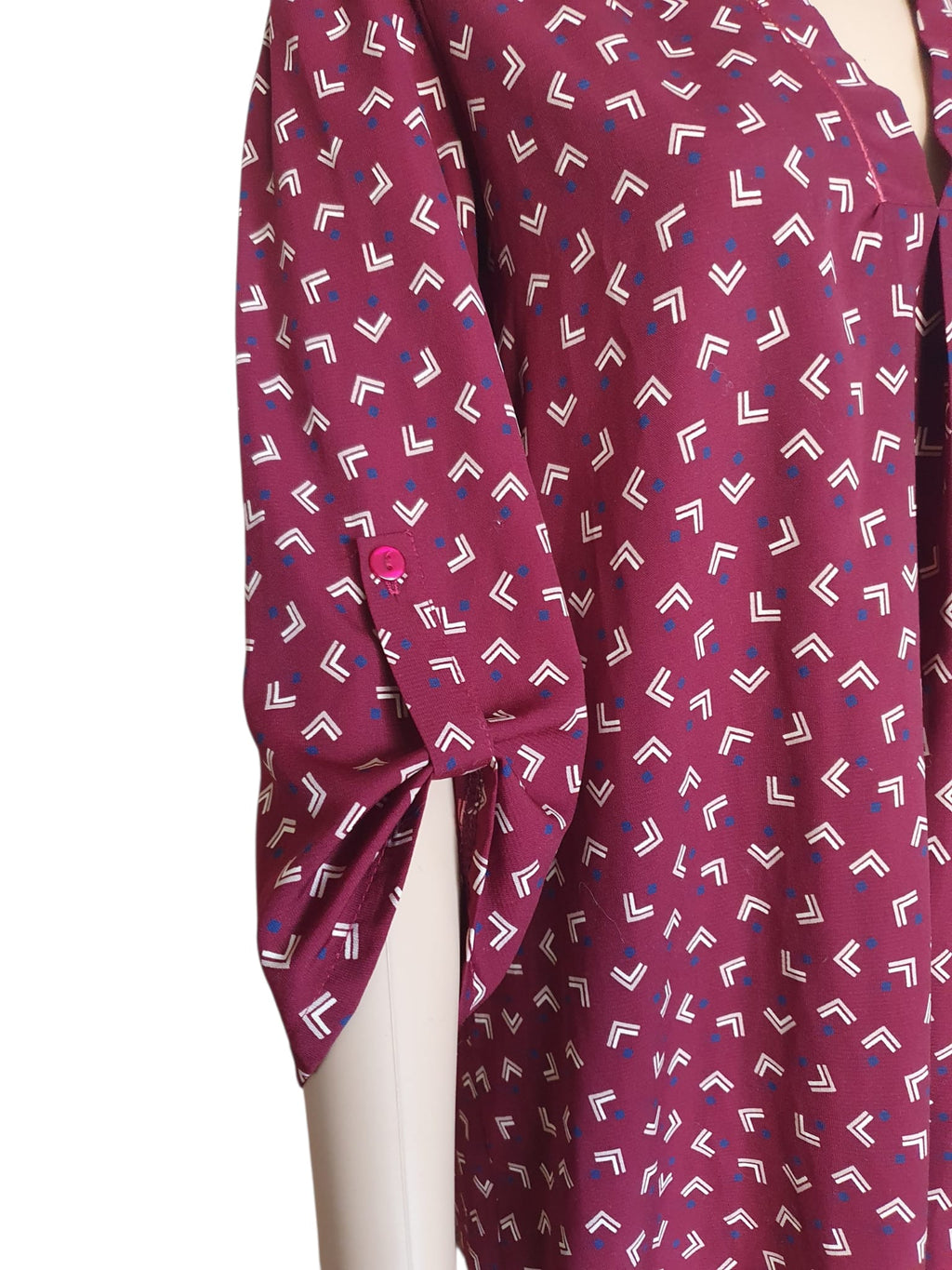 Blouse Fluide Purple's Paris – Élégance Made in France T38 (M)