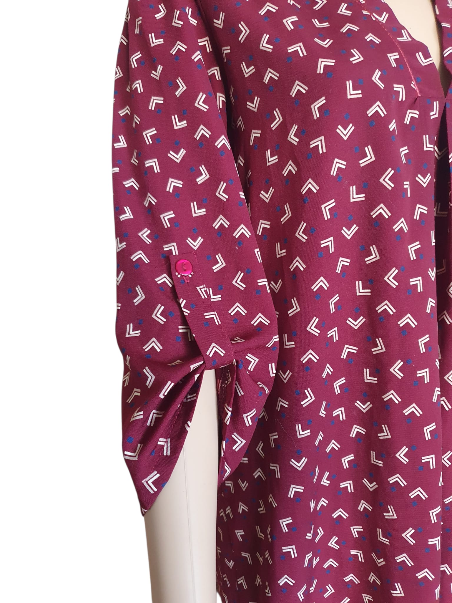 Blouse Fluide Purple's Paris – Élégance Made in France T38 (M)