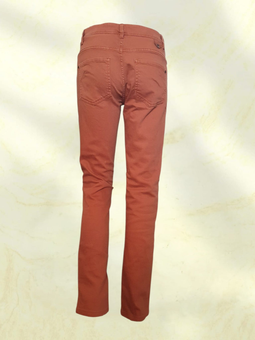 Jean Slim Femme IKKS Denim - Terracotta / Marron Rouille - Taille 36 (27 US)