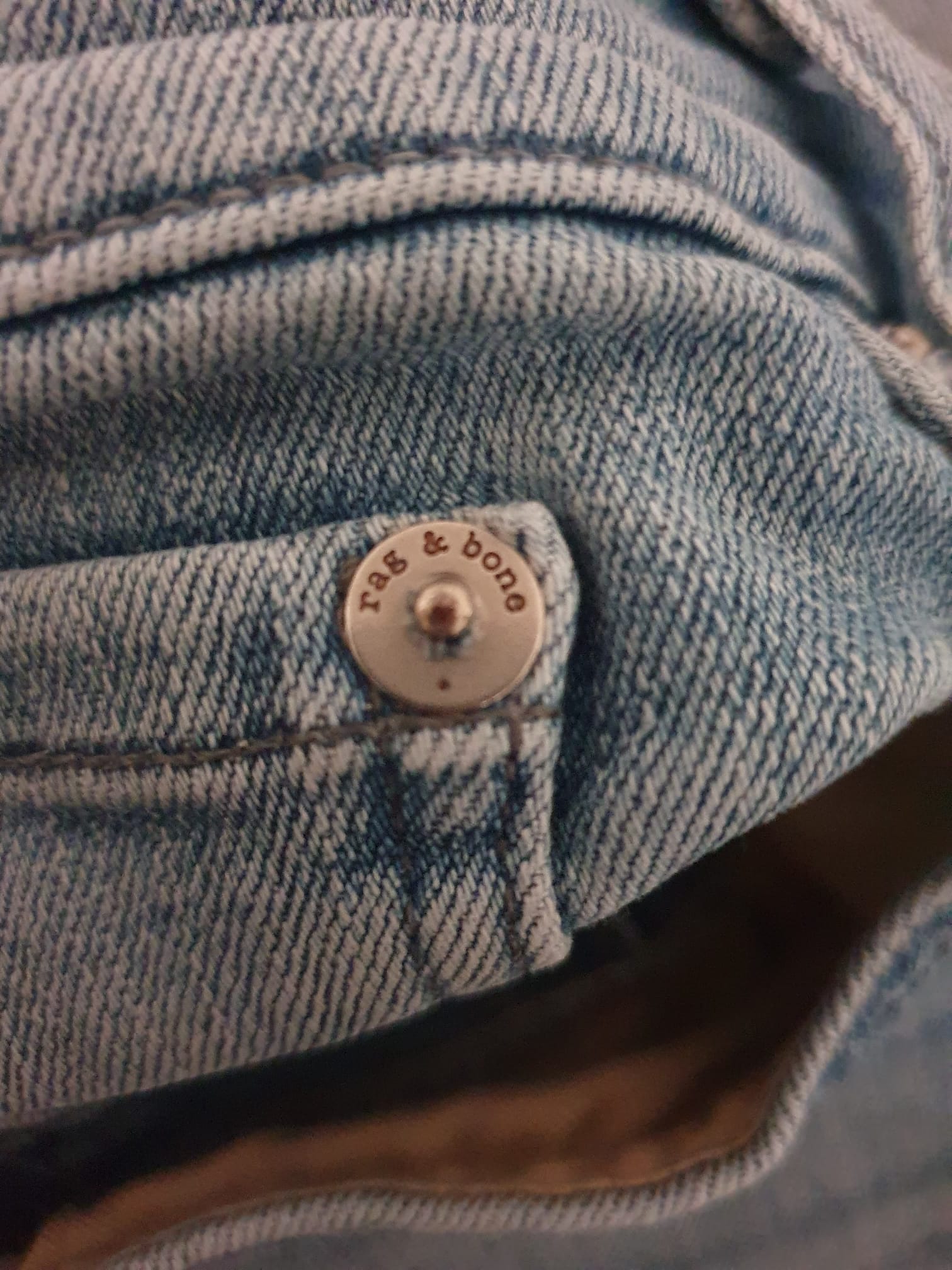 Jean Rag & Bone - Modèle Lena- Luxe Distressed Denim T40