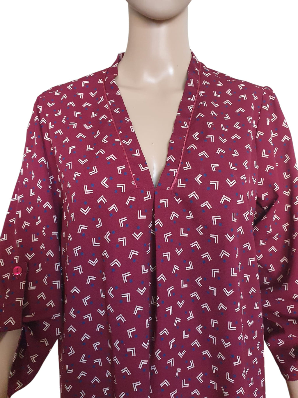 Blouse Fluide Purple's Paris – Élégance Made in France T38 (M)