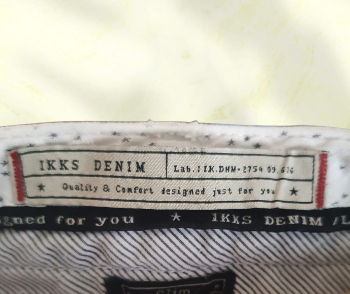 Jeans IKKS Denim Blanc - Coupe Slim - Taille 36