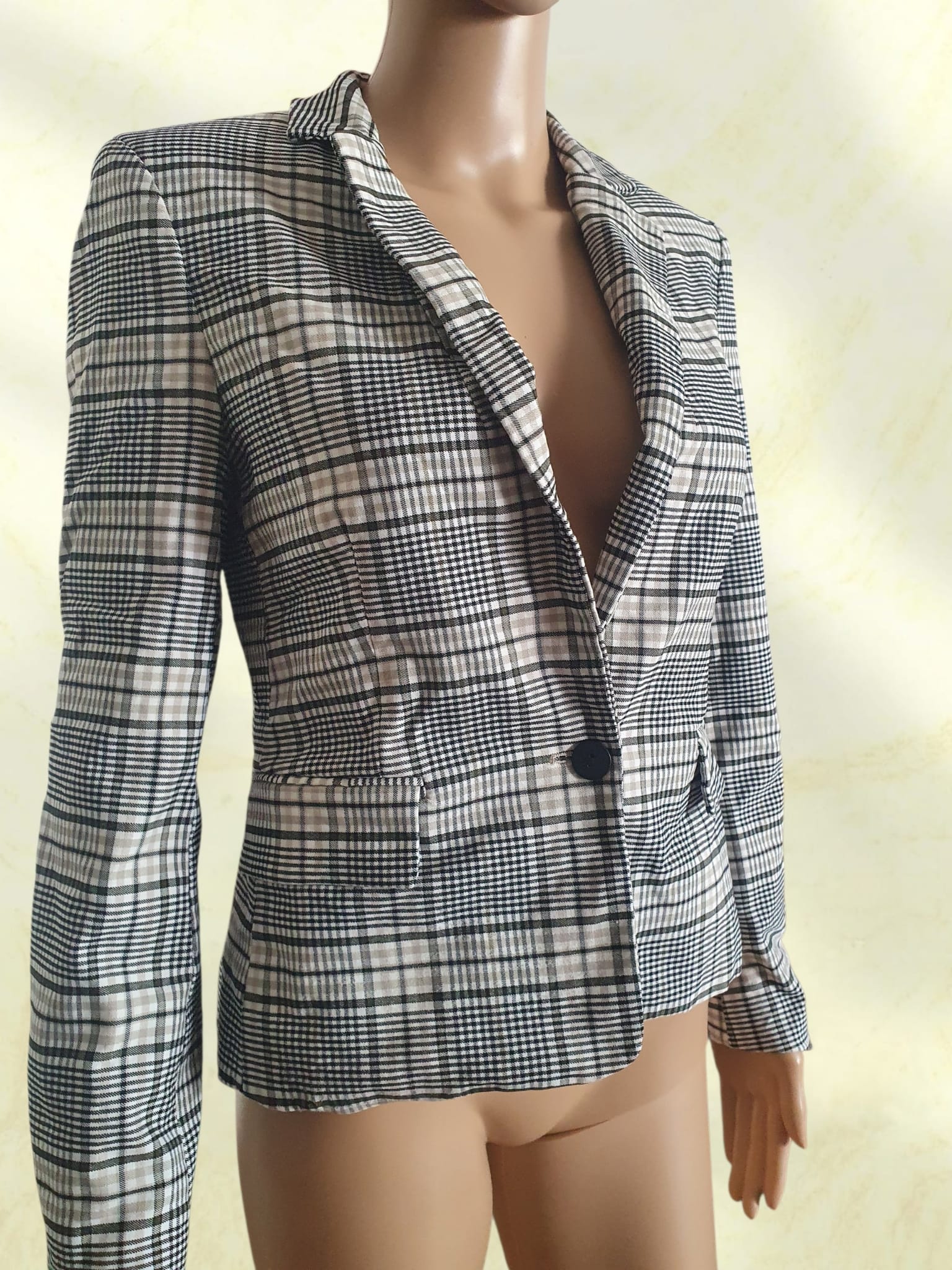 Veste Blazer Femme à Carreaux Cache Cache - Taille 36 (S)
