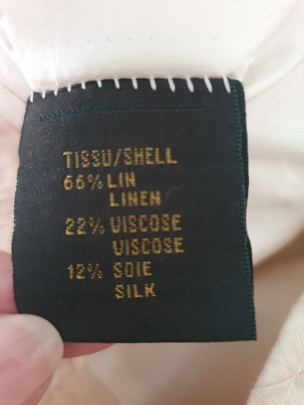 Robe Droite en Lin et Soie Apostrophe - Beige Crème Premium - T46