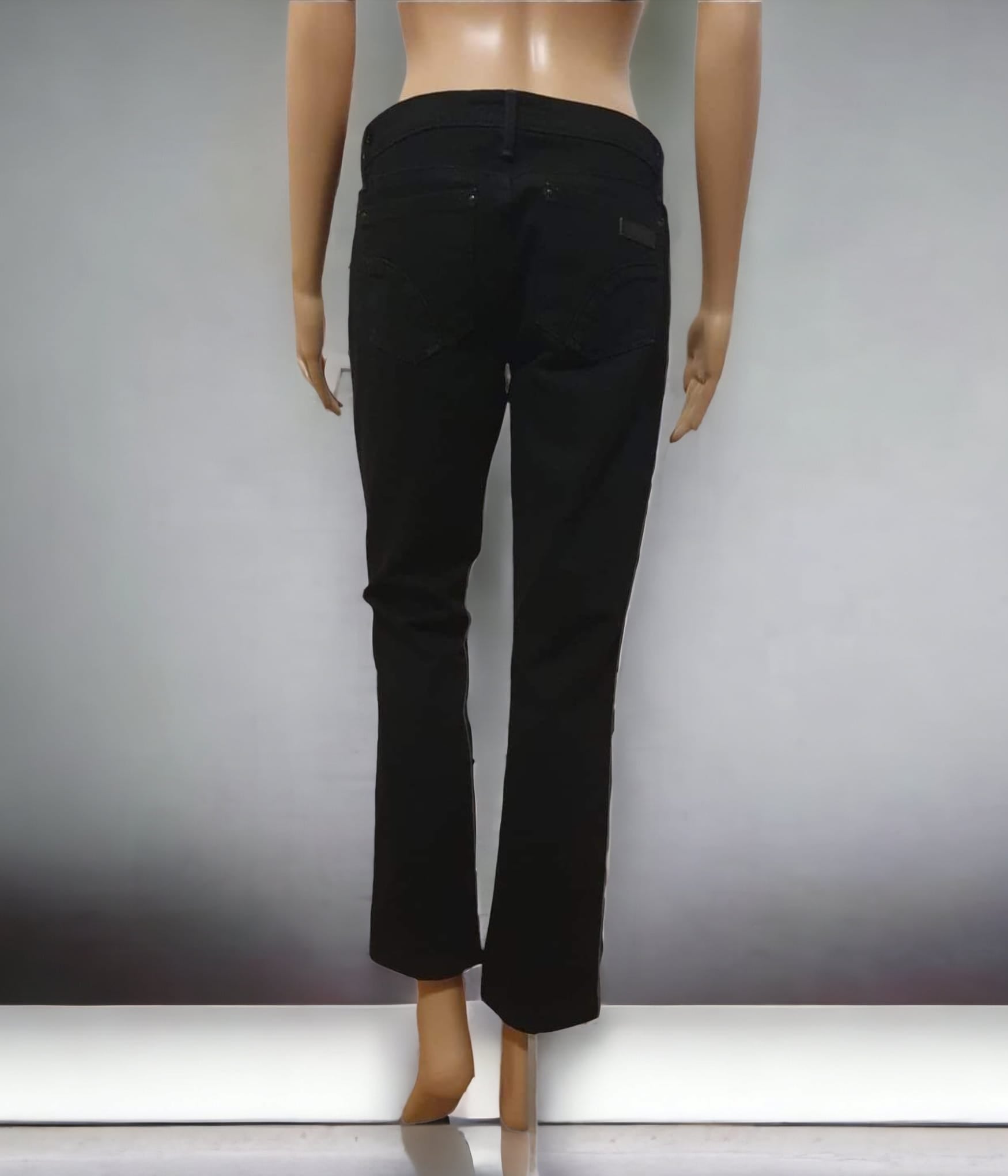 🖤 Jean Joe's Jeans "The Lara" – Coupe Cigarette – Noir Intense (Stay Black) T40