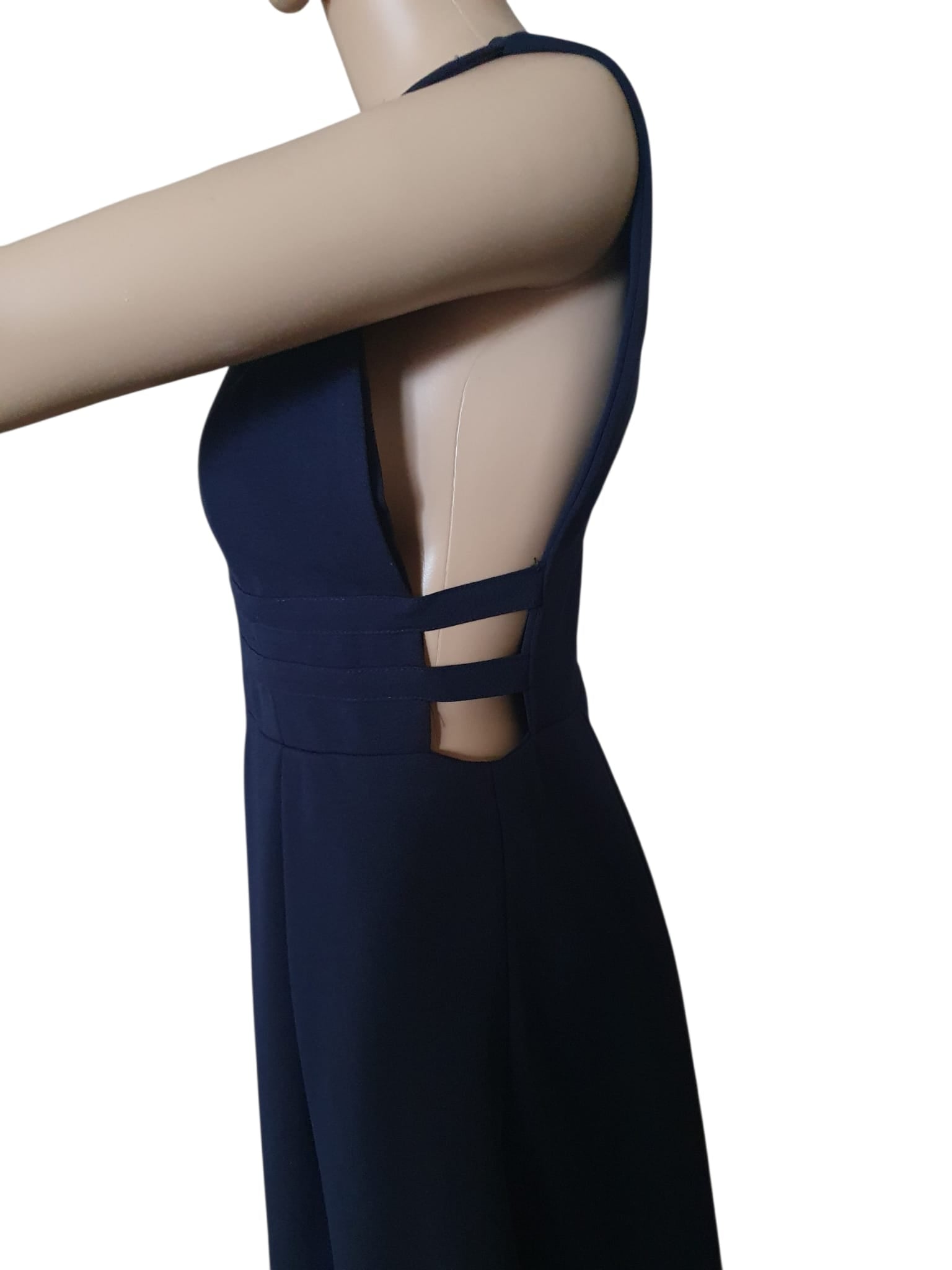 Robe Patineuse Bleu Marine – Décolleté Plongeant Rembourré – Alice & Charlotte Paris (Taille 38)