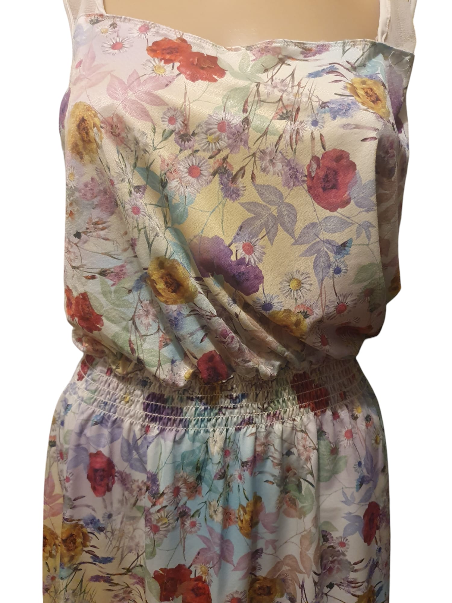 Robe d'été fleurie- Style Romantique & Bohème (T36)