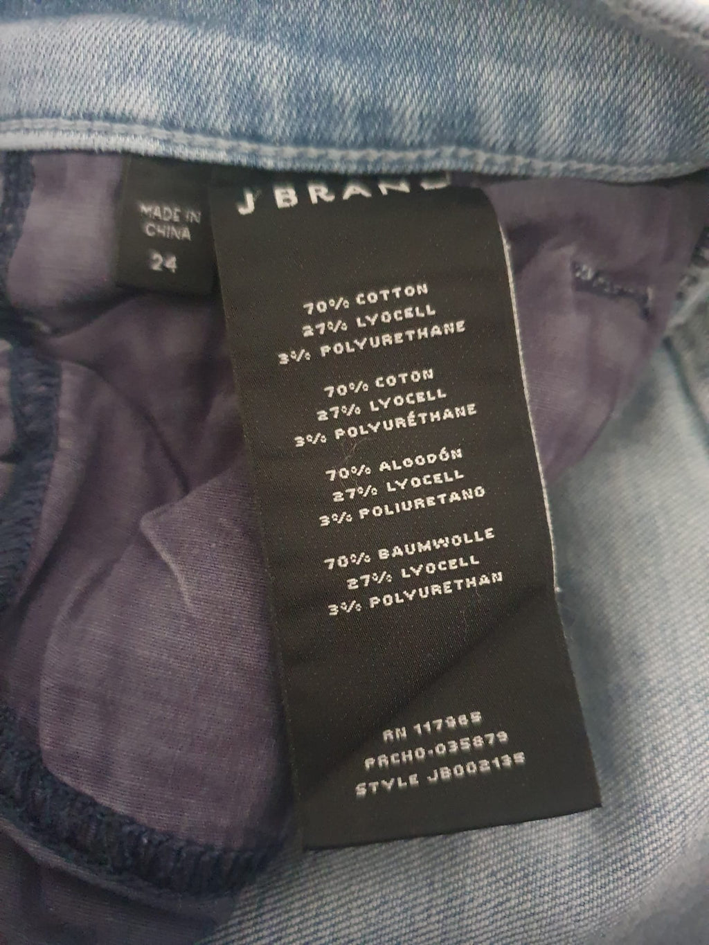 Jean Skinny J Brand Bleu Clair - Taille Haute & Boutons Apparents Taille 10 ans.