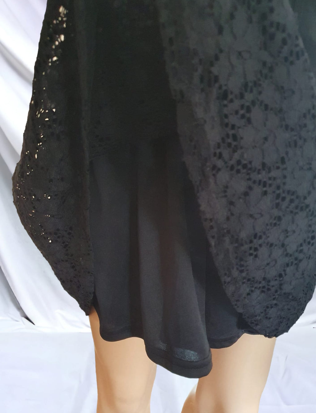 Petite robe Bustier en dentelle noire- Cache Cache- Taille 38