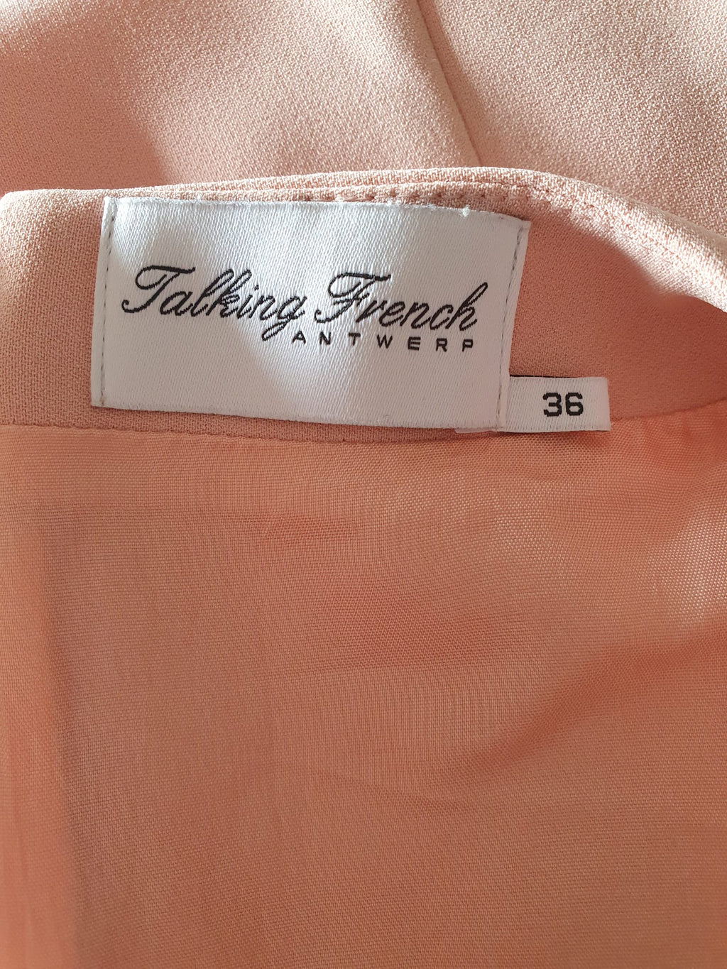 Magnifique Robe Courte Rose Poudré avec Noeud – Style Rétro Chic - T36