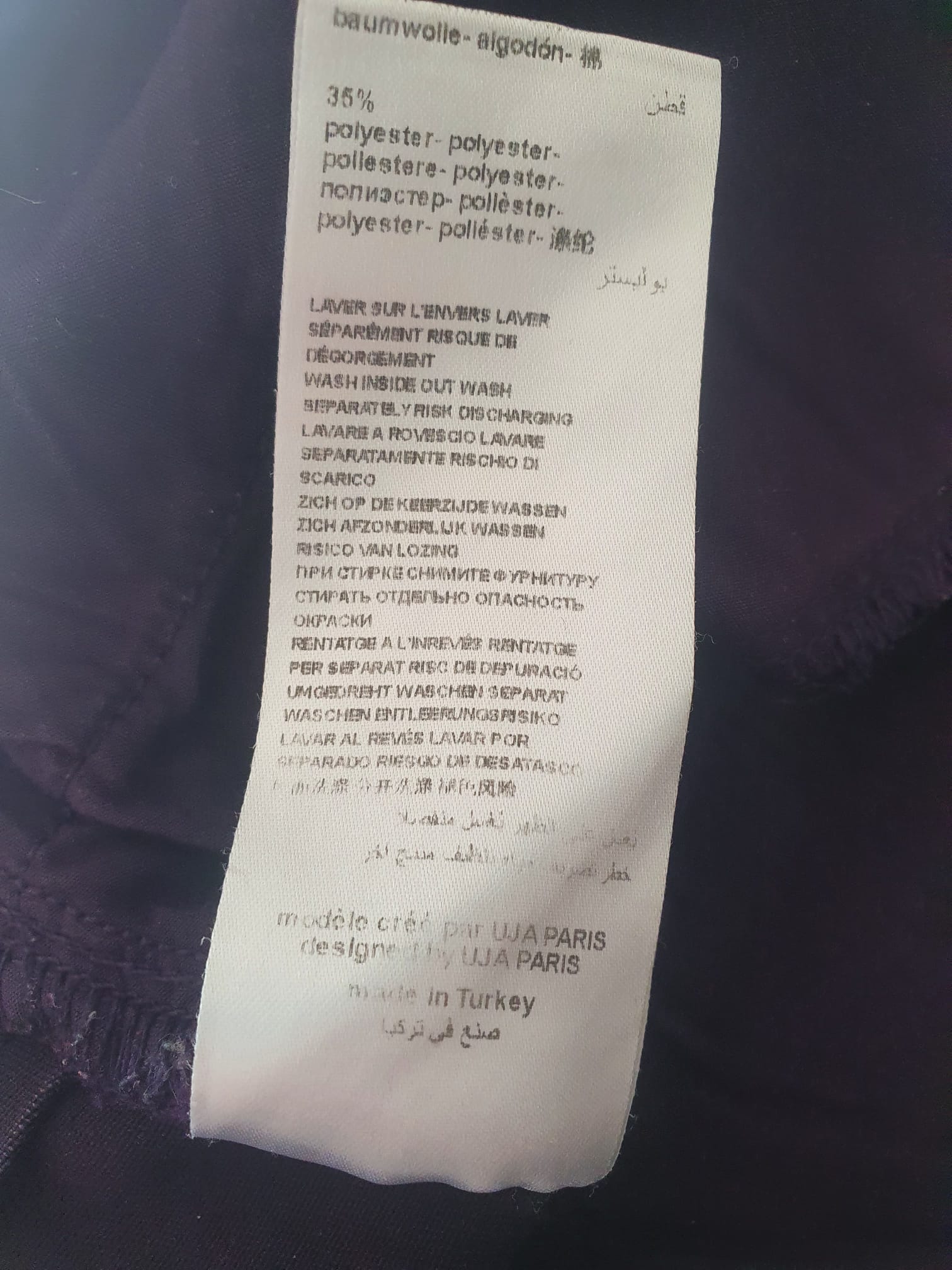 Jean Slim Violet Femme - Un Jour Ailleurs - Modèle Apollon Stretch T46