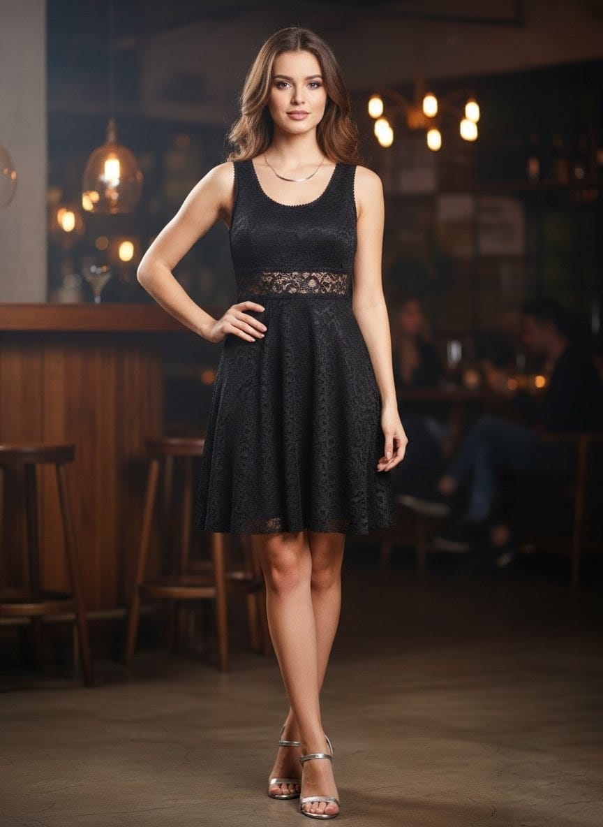robe-noire-dentelle-dos-nu Taille 34